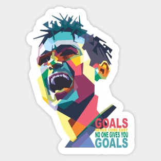 Football Player Quote Sticker